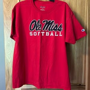 Champion Ole Miss Softball Tshirt XL Mens
